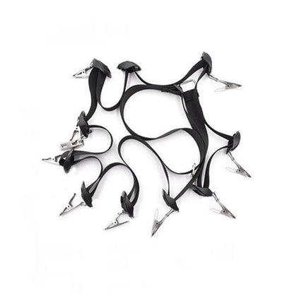 Over Door Hat Rack Baseball Cap Holder Storage Strap with Clips Closet Organizer - 20 Cips V528-QTY-20CIPS91440