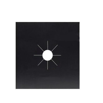 Gas Stove Burner Covers Reusable Hob Protectors Non Stick Liner Pad 4 Pcs - 4 PCS Black V528-QTY-4PCSBLACK11094