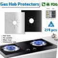 Gas Stove Burner Covers Reusable Hob Protectors Non Stick Liner Pad 4 Pcs - 4 PCS Silver V528-QTY-4PCSSILVER21607