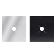 Gas Stove Burner Covers Reusable Hob Protectors Non Stick Liner Pad 4 Pcs - 4 PCS Silver V528-QTY-4PCSSILVER21607