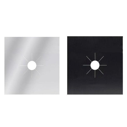 Gas Stove Burner Covers Reusable Hob Protectors Non Stick Liner Pad 4 Pcs - 4 PCS Silver V528-QTY-4PCSSILVER21607