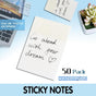 50 Sheets Clear Sticky Notes Pad Waterproof Self-Adhesive Memo Message Note Au - 50 Sheets V528-QTY-50SHEETS46840