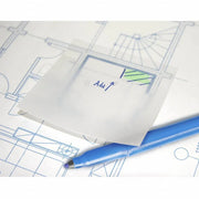 50 Sheets Clear Sticky Notes Pad Waterproof Self-Adhesive Memo Message Note Au - 50 Sheets V528-QTY-50SHEETS46840
