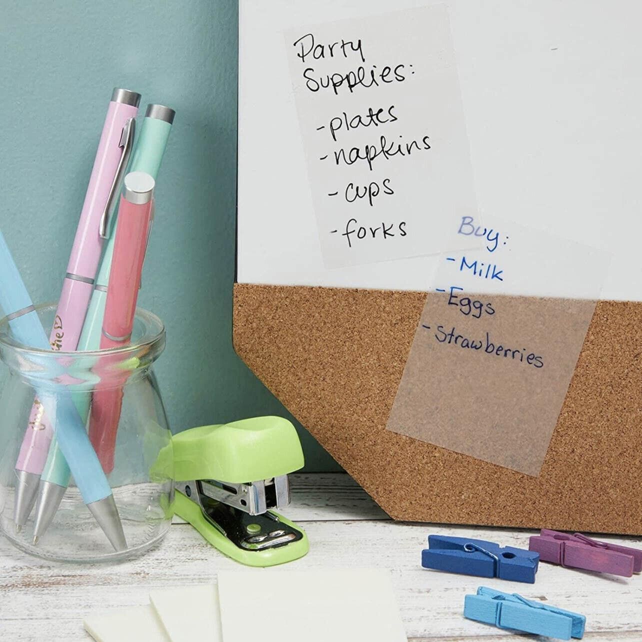 50 Sheets Clear Sticky Notes Pad Waterproof Self-Adhesive Memo Message Note Au - 50 Sheets V528-QTY-50SHEETS46840
