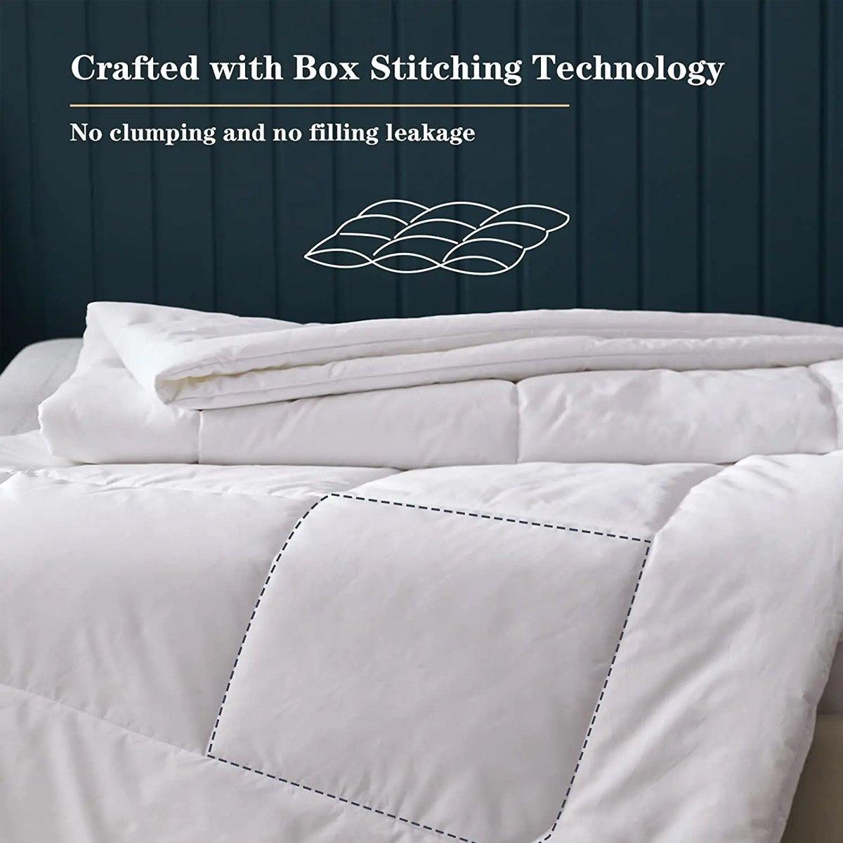 Luxury Hotel Quilt Core - Soft Microfiber Down Alternative Comforter for All Seasons - 210x210cm-Cotton V528-QUILT-CDC-Q-210-210-568036