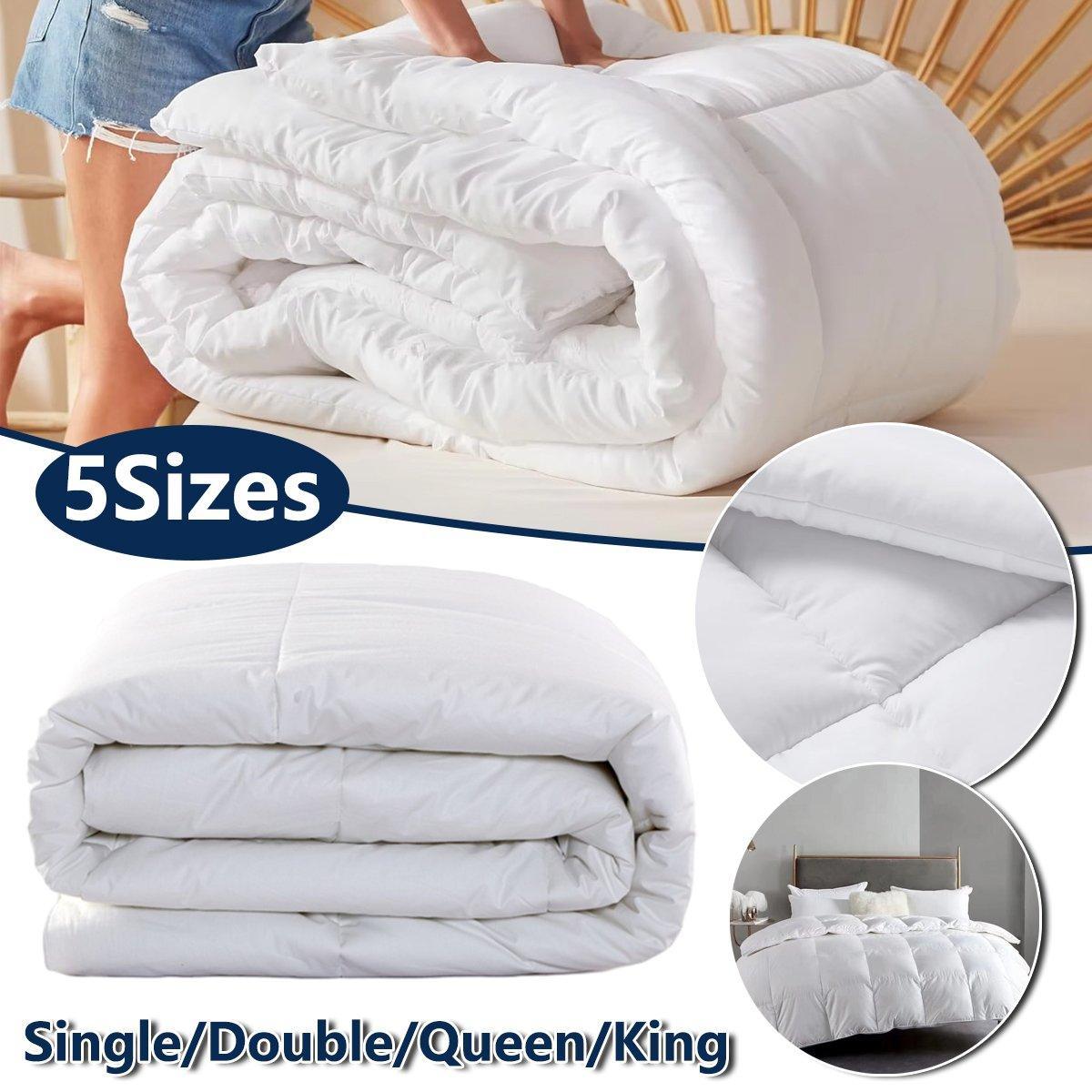 Luxury Hotel Quilt Core - Soft Microfiber Down Alternative Comforter for All Seasons - 210x210cm-Brushed V528-QUILT-FDC-Q-210-210-786395