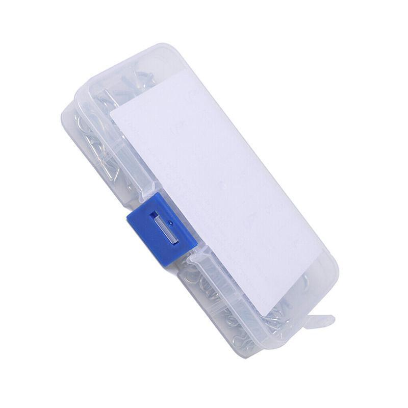 100Pcs Heavy-Duty Zinc-Plated R Clips Pin Tractor Hitch Assortment V528-R-PIN-100PCS-23110