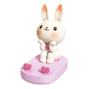 Cartoon Rabbit Phone Holder Desktop Stand Cute Mobile Phone Stand for Office - Pink V528-RABBIT-PINK-832761