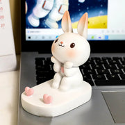 Cartoon Rabbit Phone Holder Desktop Stand Cute Mobile Phone Stand for Office - Pink V528-RABBIT-PINK-832761