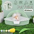 Rabbit Litter Box And Small Animals Pet Toilet Pee Pad Supplies Potty Rabbit - Blue V528-RABBIT-TOILET-BLUE-306669