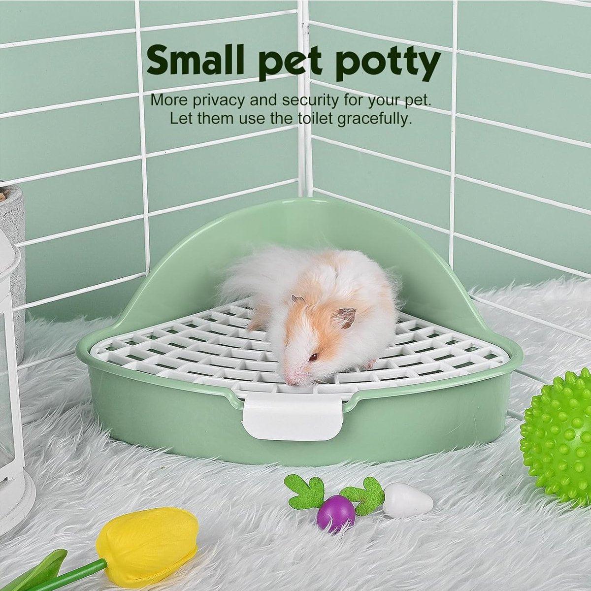 Rabbit Litter Box And Small Animals Pet Toilet Pee Pad Supplies Potty Rabbit - Green V528-RABBIT-TOILET-GREEN-105876