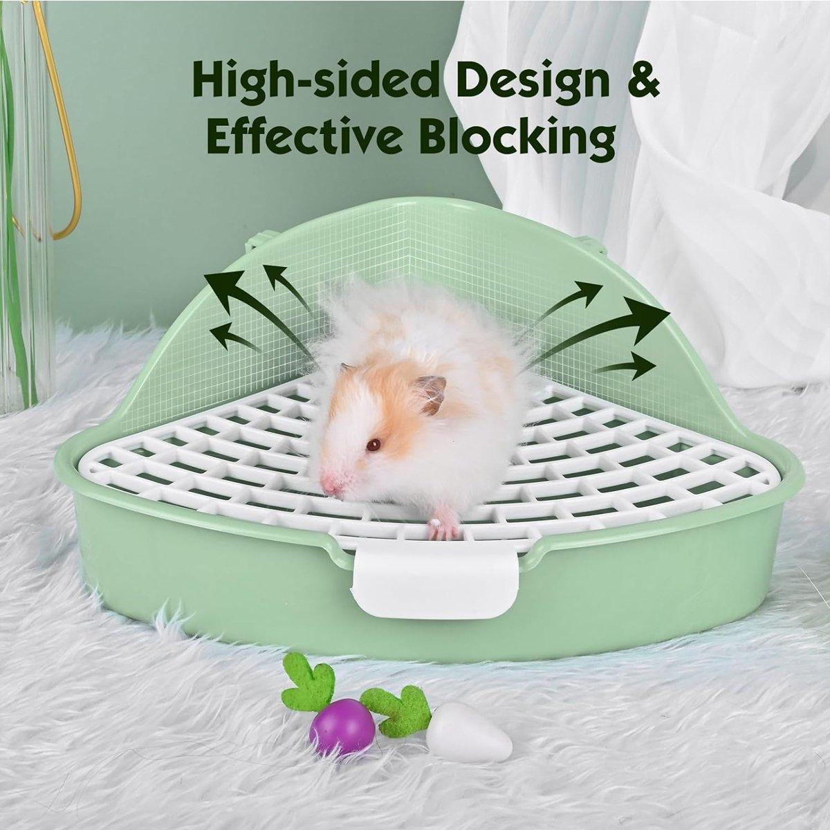 Rabbit Litter Box And Small Animals Pet Toilet Pee Pad Supplies Potty Rabbit - Green V528-RABBIT-TOILET-GREEN-105876