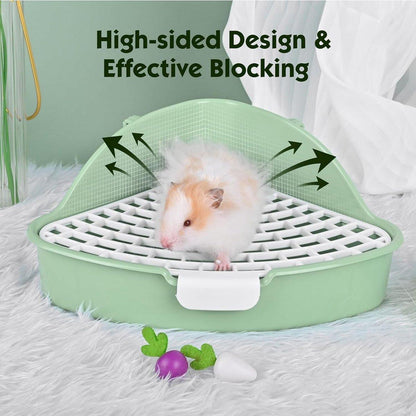 Rabbit Litter Box And Small Animals Pet Toilet Pee Pad Supplies Potty Rabbit - Green V528-RABBIT-TOILET-GREEN-105876