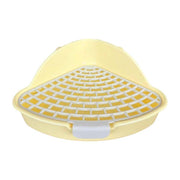 Rabbit Litter Box And Small Animals Pet Toilet Pee Pad Supplies Potty Rabbit - Yellow V528-RABBIT-TOILET-YELLOW-195089