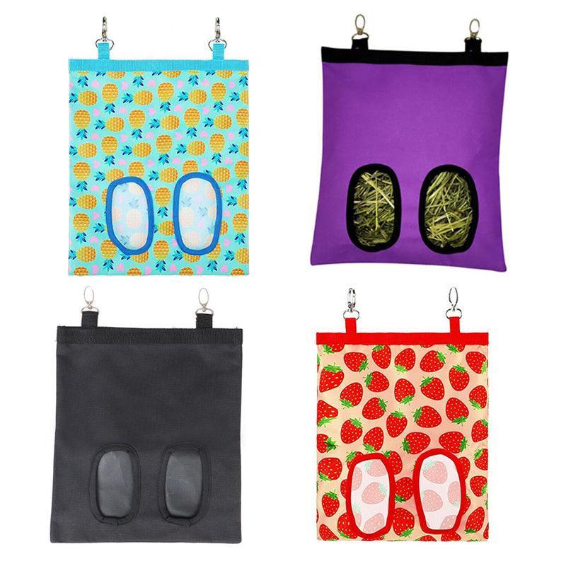 Hay Bag Guinea Pig Rabbit Feeding Bag Animal Hay Feeder Bag Hanging Feeder - Red V528-RABBITFEEDINGBAG-RED-346083
