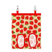Hay Bag Guinea Pig Rabbit Feeding Bag Animal Hay Feeder Bag Hanging Feeder - Red V528-RABBITFEEDINGBAG-RED-346083