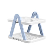2/3 Tier Removable Shoe Rack Folding Storage Shelf Simple Space Saving Organizer - 2Tier-Pink V528-RACK-2-PINK-397325