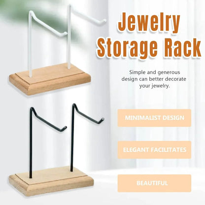 Iron Earrings Display Rack Jewellery Holder Hanging Keychain Bracelet Shelf - White V528-RACK-2-WHITE-413435