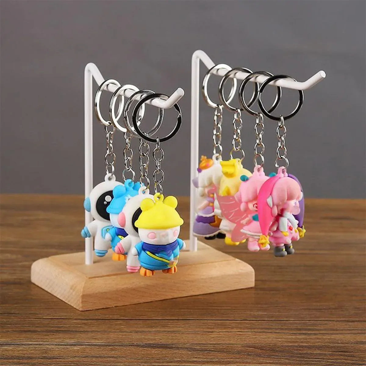 Iron Earrings Display Rack Jewellery Holder Hanging Keychain Bracelet Shelf - White V528-RACK-2-WHITE-413435