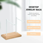 Iron Earrings Display Rack Jewellery Holder Hanging Keychain Bracelet Shelf - White V528-RACK-2-WHITE-413435