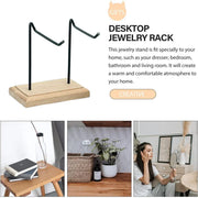 Iron Earrings Display Rack Jewellery Holder Hanging Keychain Bracelet Shelf - White V528-RACK-2-WHITE-413435