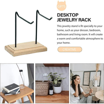 Iron Earrings Display Rack Jewellery Holder Hanging Keychain Bracelet Shelf - White V528-RACK-2-WHITE-413435