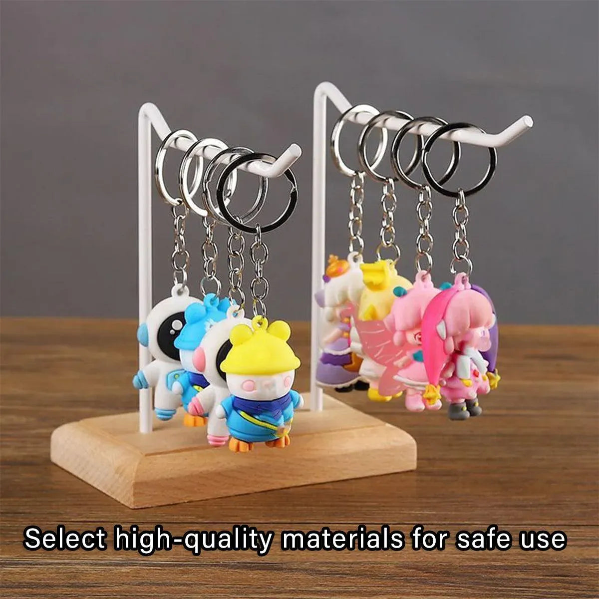 Iron Earrings Display Rack Jewellery Holder Hanging Keychain Bracelet Shelf - White V528-RACK-2-WHITE-413435