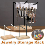 Iron Earrings Display Rack Jewellery Holder Hanging Keychain Bracelet Shelf - White V528-RACK-2-WHITE-413435