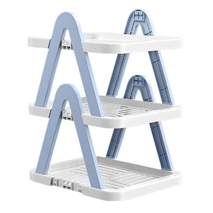 2/3 Tier Removable Shoe Rack Folding Storage Shelf Simple Space Saving Organizer - 3Tier-Pink V528-RACK-3-PINK-388627