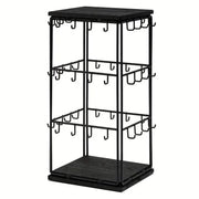 Iron Desktop Earrings Display Organizer Jewellery Stand Holder for Home Storage - Black V528-RACK-BLACK-172396