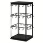 Iron Desktop Earrings Display Organizer Jewellery Stand Holder for Home Storage - Black V528-RACK-BLACK-172396
