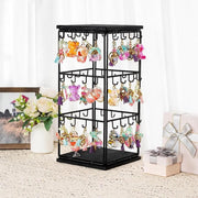 Iron Desktop Earrings Display Organizer Jewellery Stand Holder for Home Storage - Black V528-RACK-BLACK-172396