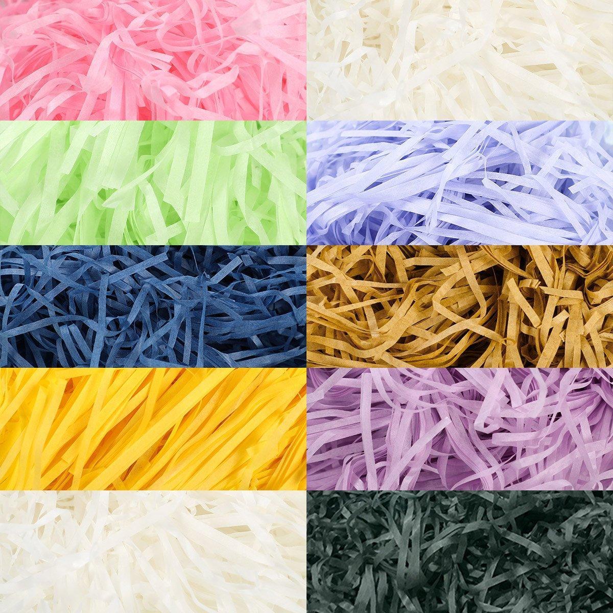 500g Colorful Raffia Paper Shreds Gift Box Filler Decorative Packaging - 5Packs-Army-Green V528-RAFFIA-5PACKS-ARMY-GREEN-763811