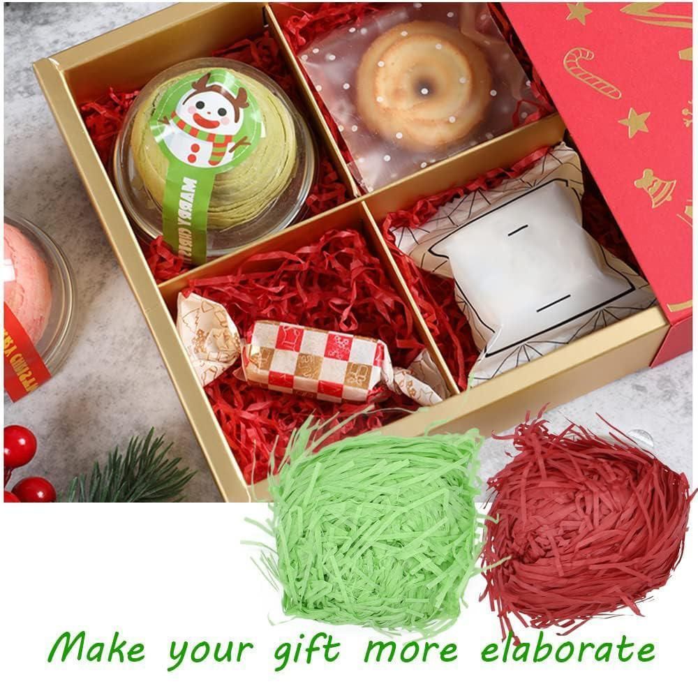 500g Colorful Raffia Paper Shreds Gift Box Filler Decorative Packaging - 5Packs-Beige V528-RAFFIA-5PACKS-BEIGE-572365