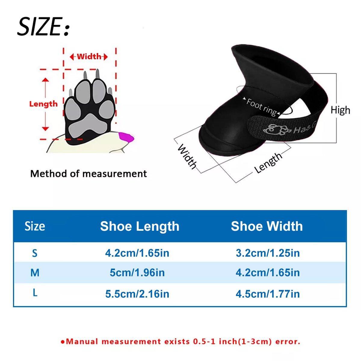 4pcs Cartoon Boots Pet Rain Shoes Waterproof Non-Slip Wear-Resistant Dog Shoes - Blue - S V528-RAIN-BOOTS-BLUE-S-101458