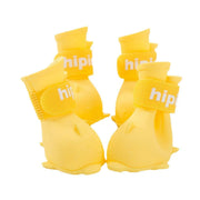 4pcs Cartoon Pet Rain Boots Waterproof Non-Slip Wear-Resistant Shoes for Dogs - Yellow - S V528-RAIN-BOOTS-J-YELLOW-S-178773
