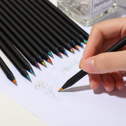 Rainbow Colour Pencils Multicolour Gradient Drawing Pencils for Students V528-RAINBOW-PENCIL-BLACK-16PCS-843965