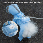 Waterproof Dog Raincoat with Feet Full Coverage Pet Rainy Clothes for Small Dogs - Blue - M V528-RAINCOAT-BLUE-M-737760