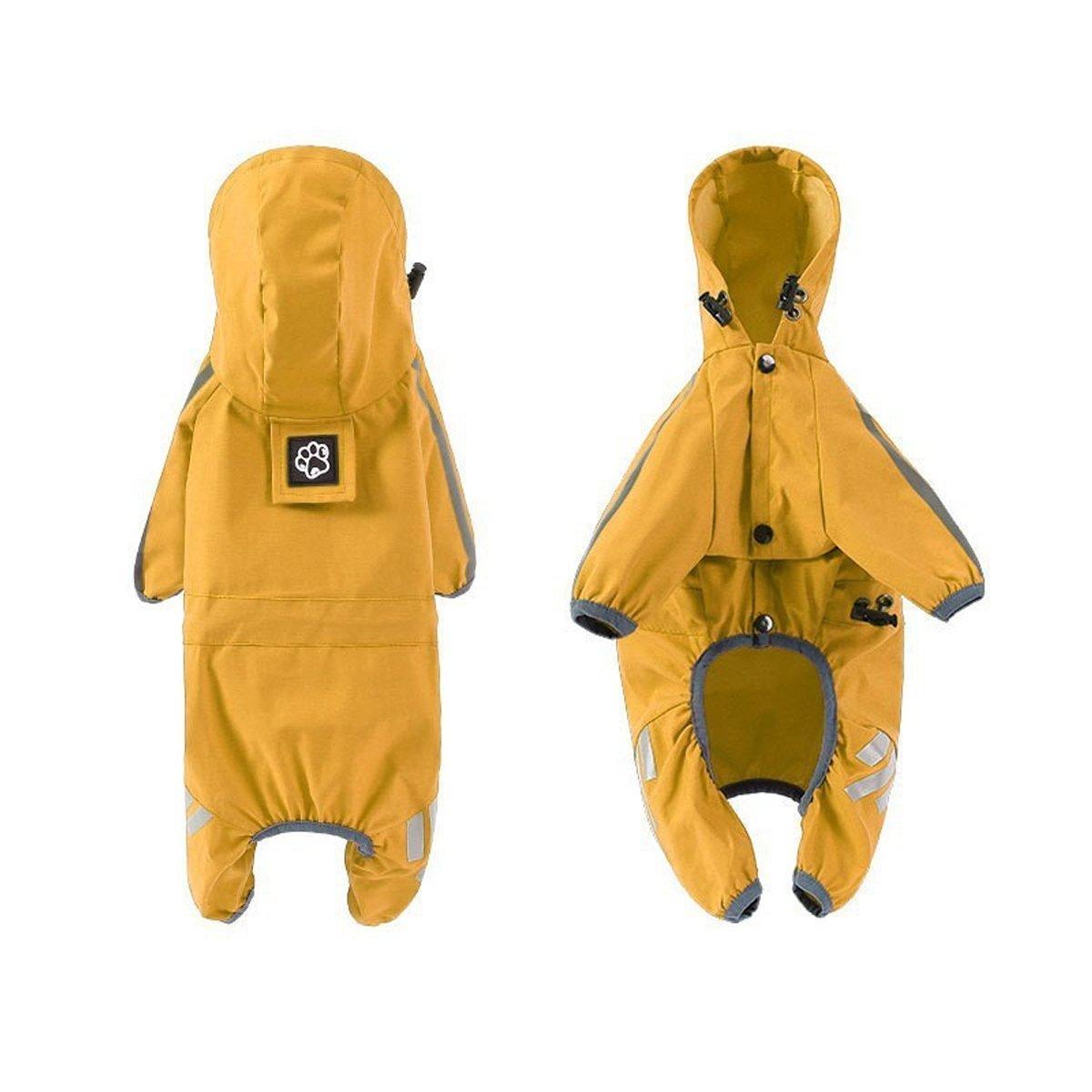 Waterproof Four Corner Pet Raincoats In Large Medium And Small Sizes Are Suitable For Dogs - Orange - L V528-RAINCOAT-HH-L-569413