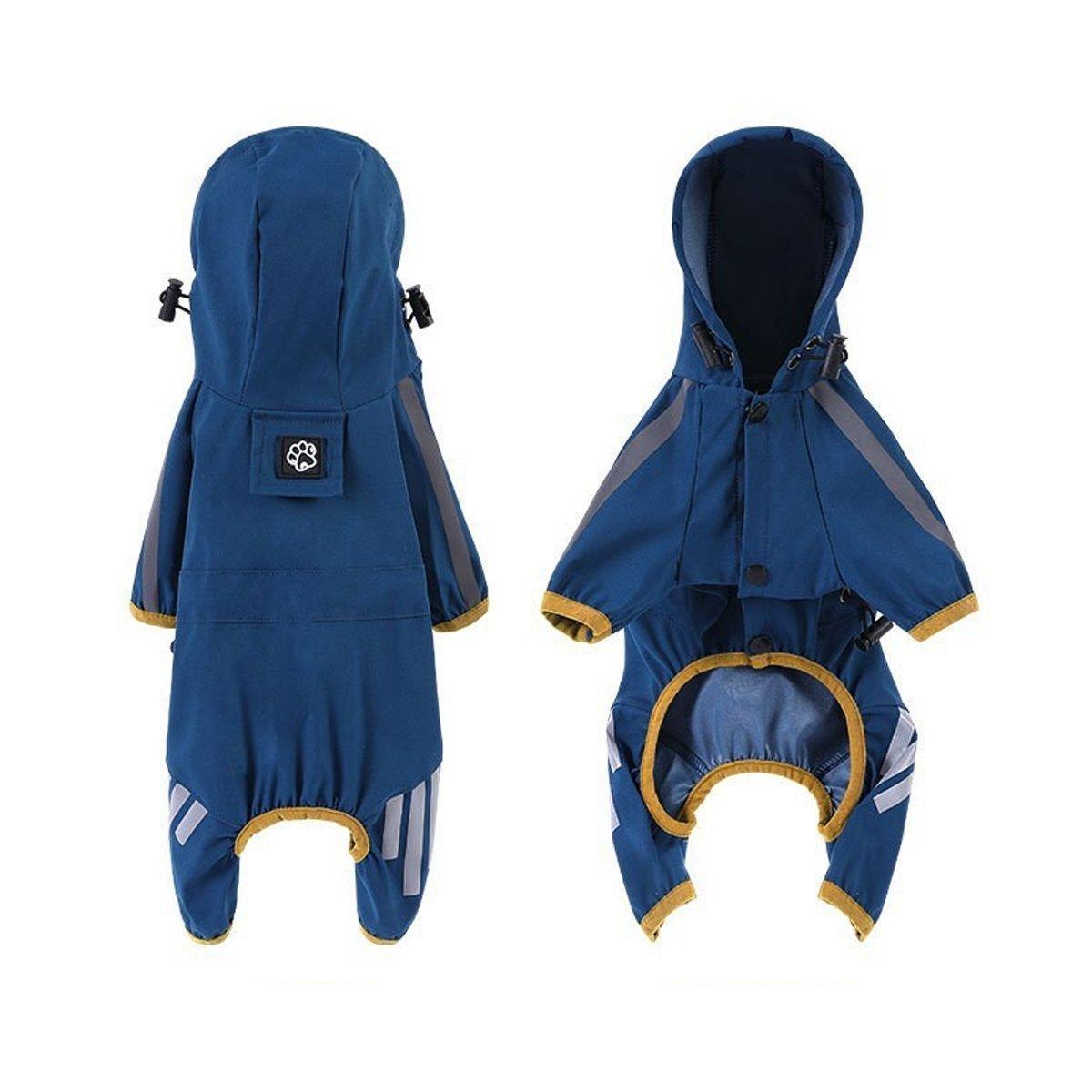 Waterproof Four Corner Pet Raincoats In Large Medium And Small Sizes Are Suitable For Dogs - Orange - L V528-RAINCOAT-HH-L-569413