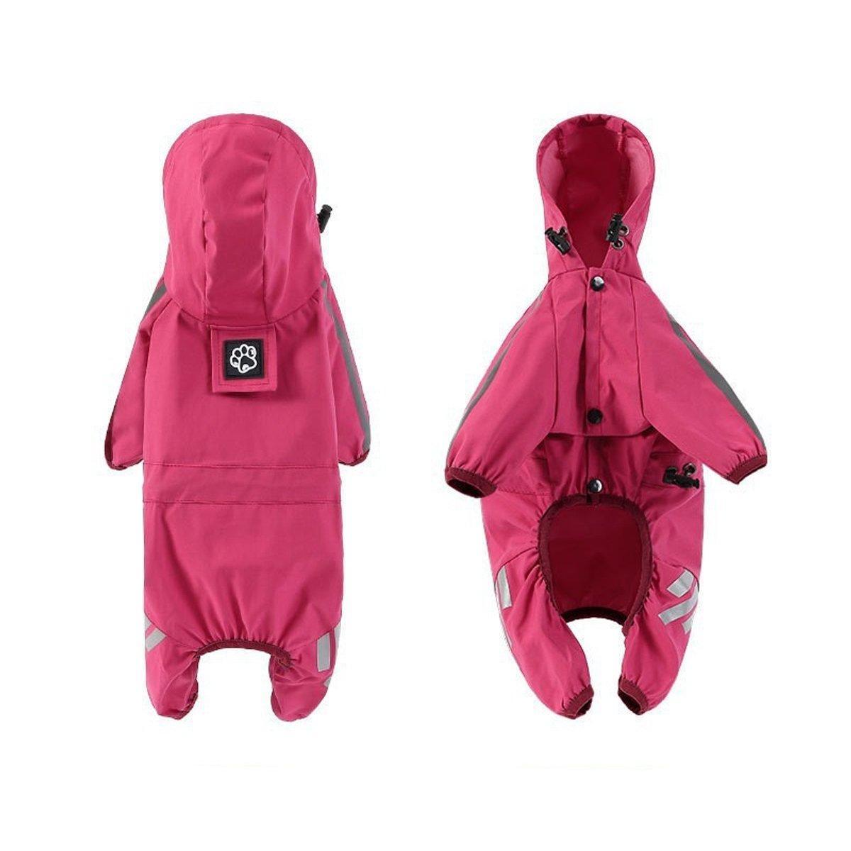 Waterproof Four Corner Pet Raincoats In Large Medium And Small Sizes Are Suitable For Dogs - Orange - XXL V528-RAINCOAT-HH-XXL-344239