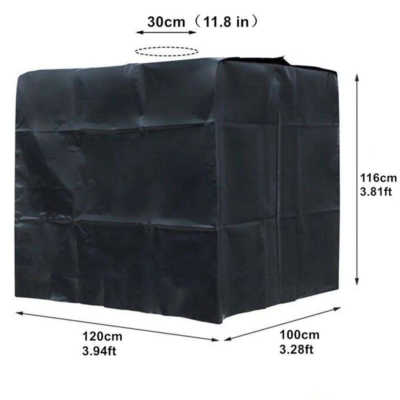 1000L IBC Water Tank Cover UV Resistant Oxford Hood for Outdoor Use V528-RAINCOVER-1000L-21548