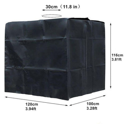 1000L IBC Water Tank Cover UV Resistant Oxford Hood for Outdoor Use V528-RAINCOVER-1000L-21548