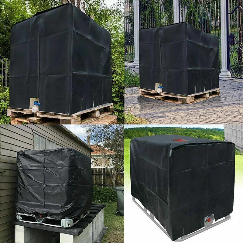 1000L IBC Water Tank Cover UV Resistant Oxford Hood for Outdoor Use V528-RAINCOVER-1000L-21548