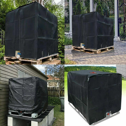 1000L IBC Water Tank Cover UV Resistant Oxford Hood for Outdoor Use V528-RAINCOVER-1000L-21548