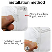 Clear Pet Box Slide Lid Reptile Breeding Habitat Panoramic View Terrarium V528-RAISING-BOX-731756