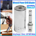 2PACK Universal Socket Grip Multi-Function Ratchet Wrench Power Drill Tool Gift V528-RATCHET-SLEEVE-2SET-729425