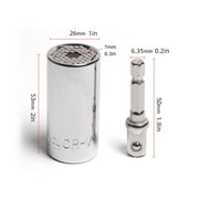 2PACK Universal Socket Grip Multi-Function Ratchet Wrench Power Drill Tool Gift V528-RATCHET-SLEEVE-2SET-729425
