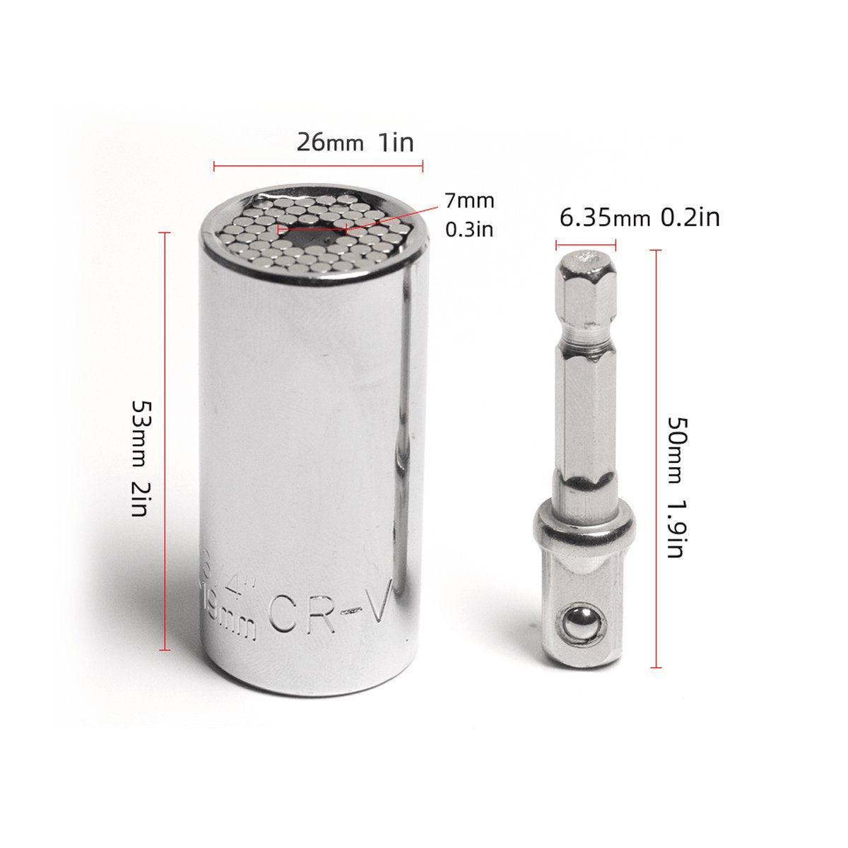 2PACK Universal Socket Grip Multi-Function Ratchet Wrench Power Drill Tool Gift V528-RATCHET-SLEEVE-2SET-729425
