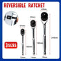 Quick Release Ratchet Handle 1/4 inch 3/8 inch 1/2 inch Drive Reversible Socket Wrench - 12x150x27mm V528-RATCHETWRENCH-1-4-889338